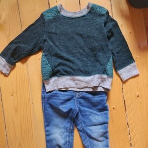 Cat & Jack Jeans and Sweatshirt set